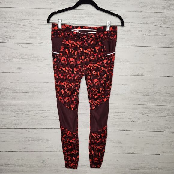 Athleta Be Free Yoga Red Leggings Size Small - Picture 10 of 13